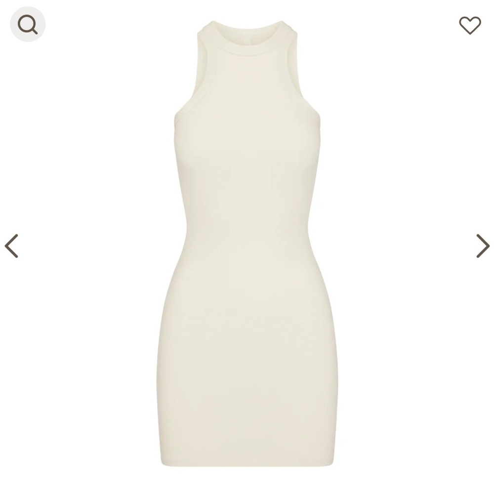 SKIMS Cream tank soft lounge Dress